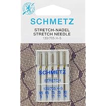5 Aiguilles Stretch SCHMETZ Pour Machine à Coudre - Lot Avec 65/9, 75/11, 90/14 - Tissus Élastiques