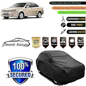 Tamanchi Autocare All Weather PRO Water Resistant Car Body Cover for Chevrolet Optra Magnum (Shiny Black)