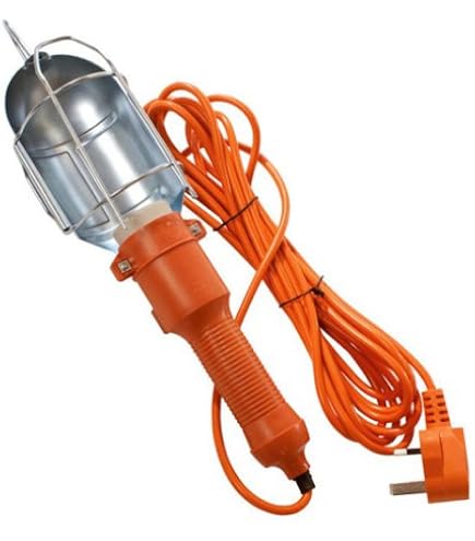 FAITHFULL Klemmlampe Mit Langem Kabel – 5 M, 60 W, 240 V, Inkl. Schutzgitter & Klemme