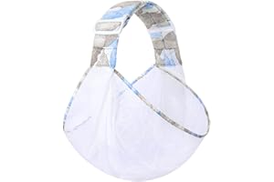 HINATAA Imbracatura traspirante per bambini, fascia regolabile per bambini, ad asciugatura rapida, tessuto a rete 3D, spallacci spessi, elastico per estate, piscina, trasporto neonato (bianco)