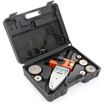 Polifusore Saldatore Tubi GrecoShop 1500W – Con 6 Matrici, Valigetta E Accessori, Per PPR, PVC