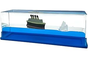 PUNELE Fluid Drift, Barca Inaffondabile in una scatola, nave saffondabile, nave da crociera Fluid Drift, modello decorativo, decorazione per la casa, giocattolo (Titanic)