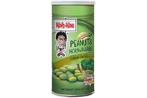 KOH-KAE KOH KAE Nori Wasabi Recubierto de cacahuetes, 8 onzas (230 gramos)