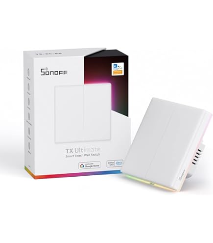 SONOFF Schakelaarframe 2-gangs Wit voor alleen Smart Matter Schakelaar M5-1C/2C/3C-80W
