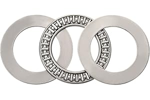 Othmro AXK3047+2AS łożyska igiełkowe z 2 podkładkami, średnica wewnętrzna 30 mm, średnica zewnętrzna 47 mm, grubość 4 mm, twardość GCr15, 1 szt