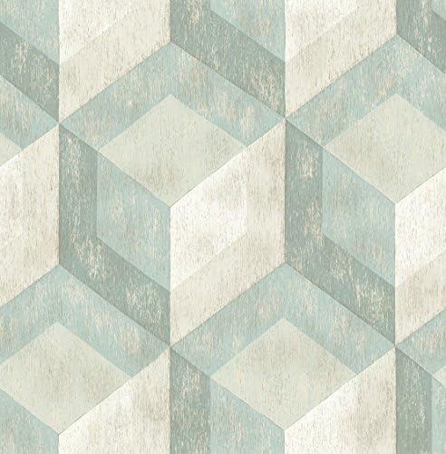Rustic Wood Tile - Turquoise