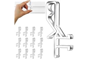 JOYVOX 20-Pack Clear Plastic Blind Clips – Effortless Window Valance and Blind Repair Clips – Durable, Transparent, Easy to Install