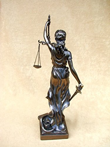 Skulptur Justitia bronziert - 3