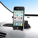 Seiko Sangyo Japan ec-140 Auto Dash Mount Mobile Handy Smartphone iPhone 3D Halter Ständer mit Saugnapf Schwarz Universal