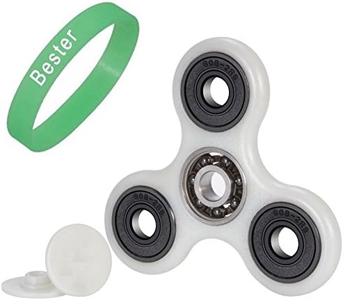 Bester® Tri-Spinner Hand Fidget Spinner Toy High Speed 1-3 Minute Spins Boredom Ceramic Cube Bearing Stress Reliever Reducer Anxiety ,ADD, ADHD, Focus Idle Killing Time
