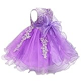 Festliches Kleid für Feiern wie Taufe, Kommunion, Konfirmation, Hochzeit, Party,Ball,Brautjungfern,Geburtstag, Bankett, Kirche, Schule, Formale, Karneval, Abend, Weihnachten oder als Prinzessin-Kostüm