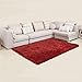 Produktbild XUANLAN Mehrzweck-Teppiche & Teppiche, luxuriöse schwere Qualität dicken, rutschfeste Sofe-Stapel Shaggy Teppiche 3 Größe und 8 Farben erhältlich ( Color : Black-red , Size : 120cm×170cm )