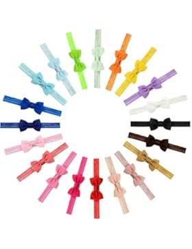 GBATERI Boutique Qualität 20pcs Baby Mädchen Haar Bogen Haar Bands Elastische Stirnbänder mit 2,7 