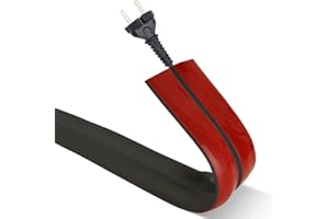 AKOLAFE 3M Cable Protector Floor, Outdoor Cable Cover Black Rubber Wire Protector Waterproof Animal Proof Wire Covers with 3 Cord Channels for Garages, Offices, Retail, Gyms, Factories Protection