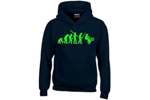 Coole-Fun-T-Shirts BMX Evolution Kinder Sweatshirt mit Kapuze Hoodie Kids Gr.128-164 cm