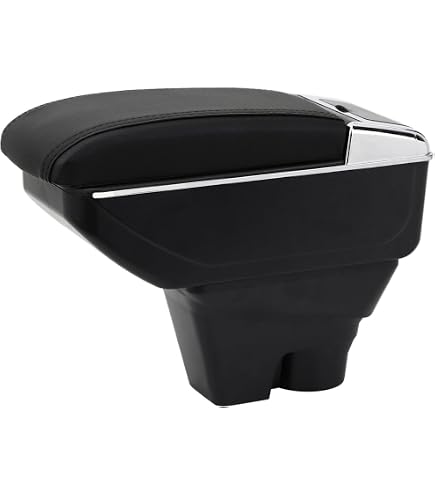 Accoudoir Central Universel Pour Citroën C3, C4, Nemo – Rangement Et Porte-gobelets, Couleur Carbone