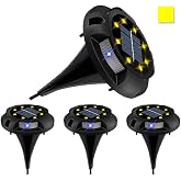 Coverzone 4-Piece Solar Powered Lamp Outdoor Light Suitable Solar Powered Lighting Picnic Camping Holiday for Garden Lighting