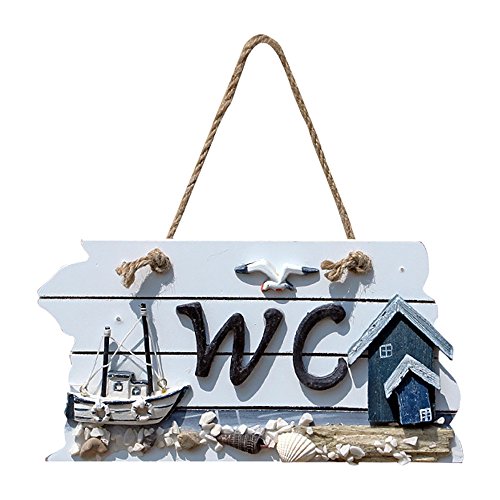 1Pieza Fuuny hecho a mano madera colgar, diseño con símbolo de seña