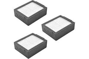 TALENTEC home | 3x Filtro HEPA Repuesto Compatible con iRobot. Para Roomba series E, I y J | Modelos: i3, i3+, i4, i4+, i5, i5+, i6, i6+, i7, i7+, i8, i8+, j7, j7+, E5, E6, Plus | Blanco y Negro