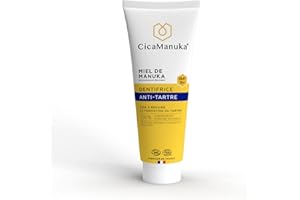 CicaManuka - Dentifrice anti-tartre au miel de Manuka IAA15+ Réduit la formation du tartre Certifié Bio 75ml