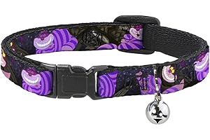 BUCKLE-DOWN Buckle Down Árbol de Gato de Cheshire Plantea Disney para plástico de retención Clip Collar