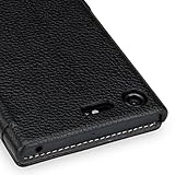 Sony Xperia XZ Premium hülle Ledertasche,Keledes BookStyle Ultra Slim Wallet Case hülle mit Clip Schutzhülle Leder Tasche etui für Sony Xperia XZ Premium,Seitlich klappbares Handytasche Flip Cover Handyhülle Tasche aus echt leder in Handarbeit gefertigt für das Original Sony Xperia XZ Premium,Schwarz - 