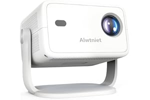 ALWTNIET Android 13 Proyector 4K, Videoproyector 400ANSI con WiFi y Bluetooth Proyectors 1080P Nativo, Enfoque Automático Mini Proyector Portátil de Cine en casa para, con Control Remoto por Voz