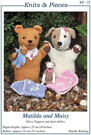 Sandra Polley Matilda &amp; Maisy Glove Puppets &amp; Toys Knitting Pattern KP22 DK