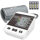 Blood Pressure Monitor,Home Use Digital Upper Arm Automatic Measure Blood Pressure and Heart Rate Pulse with Large Cuff,2 x 99 Memories(Battery Included)