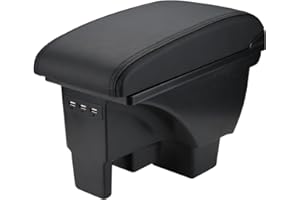 MARCHFA Centre Console Armrest for Polo 2020 2021 2022 2023 2024 2025 Centre Armrest with USB Charging Port Car Accessories