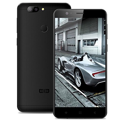 Elephone P8 mini Smartphone 4G, 5.0 Pollici FHD Schermo Android 7.0 Telefono Cellulari, MTK6750T Octa Core 1.5GHz, 4GB RAM + 64GB ROM, 13.0MP +2.0+16.0MP Camera, Dual Sim, Fingerprint Sensorï¼ŒWiFi, Hotkont, GPS, OTG Cellulare- Nero