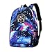 Produktbild dsgsd Schultasche Come and Take Them Molon Labe Starry Sky Book Bag Quality Big Galaxy Backpack