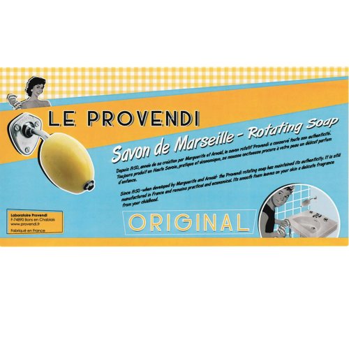 Seifenhalter aus dem Hause Provendi mit Schraubverschluss und einer Zitronenseife (300 gr) - 4