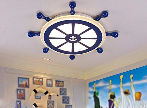 GZLIGHT Modern LED Ceiling Lamp Light Fixture Children'S Room Romance Boys Girls Rudders 0 Pole Remote Diameter55cm