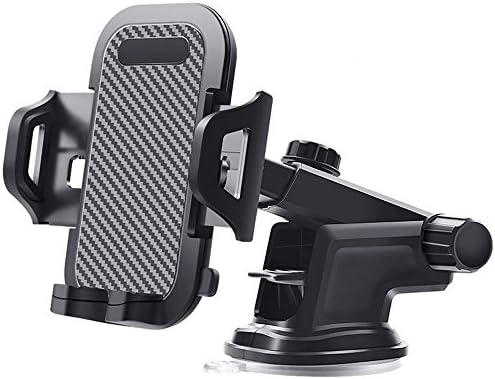 FeBite Car Phone Holder, Dashboard Phone Mount Windshield Car Cradle 360° Rotatable Extendable Arm Universal In Car Holder for iPhone X/8/7/7 Plus/6S/6S Plus/SE, Galaxy S8/S7/S6 and More Smartphones