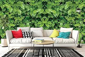 BP Design Solution Green Leaves Design Wallpaper Wall Sticker for Home Decor, Living Room, Bedroom, Hall, Kids Room , Play Room(Self Adhesive Vinyl,Water Proof) (16 x 128inch)