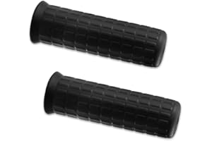 Lotsdonxia 2-Pack Wheelbarrow Handle Grips – 3 * 12.2cm Practical and Durable Anti-Slip Soft Easy Installation Rubber Replacement Handles (Black)