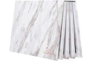 ‎ALLWON Allwon 4-Schicht Buch geformte Marmor magnetische Palette Große leere Make-up Palette Aufbewahrungsbox für Lidschatten Lippenstift Blush Pulver (weiß)