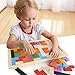 Demiawaking Wooden Tangram Brain Teaser Puzzle Toys Game Developmental Educational Kids Baby Toy