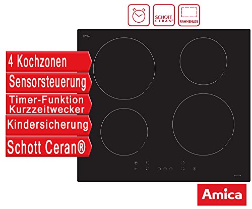 Preisvergleich Produktbild Amica KMI 13328 C Autarkes Kochfeld, schwarz