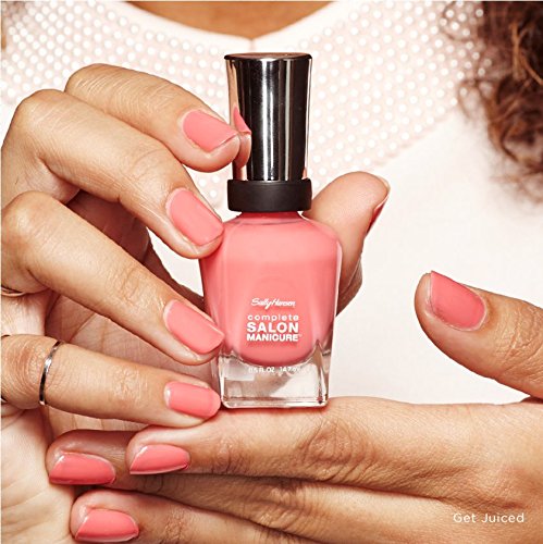 Sally Hansen Complete Salon Manicure Nagellack, Farbe 546, Get Juiced, pinke Wassermelone, 1er Pack (1 x 15 ml) - 4