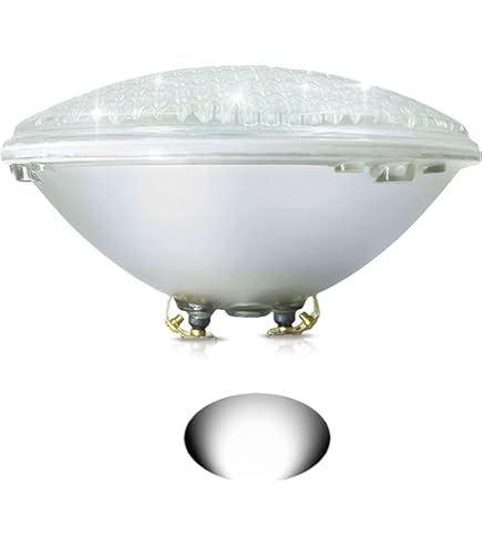 LyLmLe LED Zwembadverlichting PAR56 30W Onderwater 316L Roestvrij staal LED Verlichting RGB Kleurverandering, IP68 Waterdicht, 12V AC (controle-eenheden niet inbegrepen