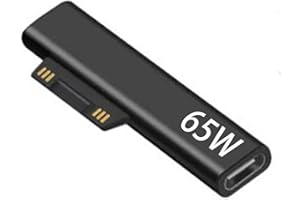 ARTILITS 65W Surface Charger Connect to USB-C Adapter Made for Surface Pro 9/8/7/6/5/4/3/X Surface Go 3/2/1 Surface Lap-top 5/4/3/2/1 Surface Book 3/2/1 Microsoft Surface Charger