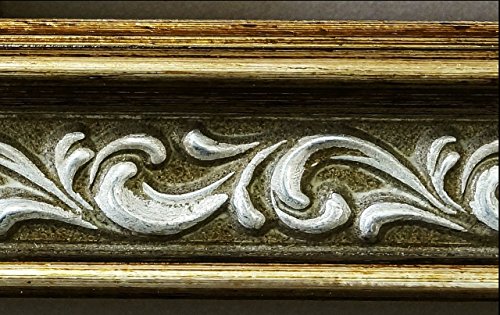 Spiegel Wandspiegel Badspiegel Flurspiegel Garderobenspiegel – Über 200 Größen – Verona Grün Gold 4,4 – Außenmaß des Spiegels 70 x 140 – Wunschmaße auf Anfrage – Antik, Barock - 2