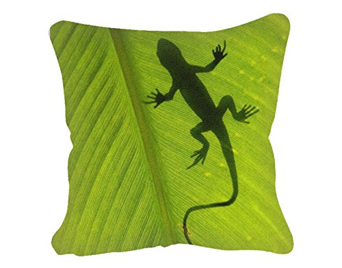 Fotokissen Gecko Schatten B x H: 40cm x 40cm von Klebefieber®