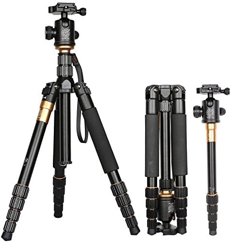 Goin New Professional Portable Magnesium Aluminium Alloy Tripod Monopod &amp; Ball Head For DSLR SLR Camera DV Canon Nikon Pentax Sony Tripod Max Height: 55.9", Max Load: 8KG