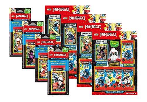 Lego Ninjago - Serie 5 Trading Cards alle 4 Blister und alle 4 Multipacks