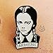 Produktbild ADRFB Brooch I Am Smiling Wednesday Enamel Pin Hard Lapel Pins Figure Girl Broche Jewelry Accessories Punk Fun Gift Badge Alloy Nordic Punk