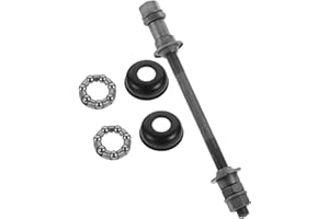 BESPORTBLE 180mm Solid Rear Axle for Mountain Bikes, Bike Hub Axles Thick for Enhanced Stability Grey Finish Universal Repair Tool Accessories