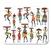 Produktbild Mouse Pads People Africa Silhouettes of Beautiful African Women Life Traditional Mouse Pad 7.08 (Lx 8.66 (W) inch for Notebooks,Desktop Computers Mouse Mats, Office Supplies